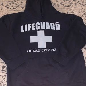 Navy blue girls lifeguard sweatshirt